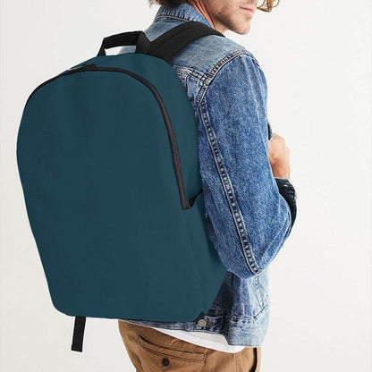 Dark Fully-Muted Cyan Waterproof Backpack (BC2-FM-DA) - Man CloseUp