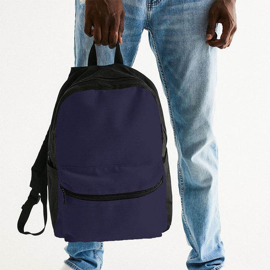 Dark Fully-Muted Indigo Canvas Backpack (PUI2-FM-DA) - Man Holding