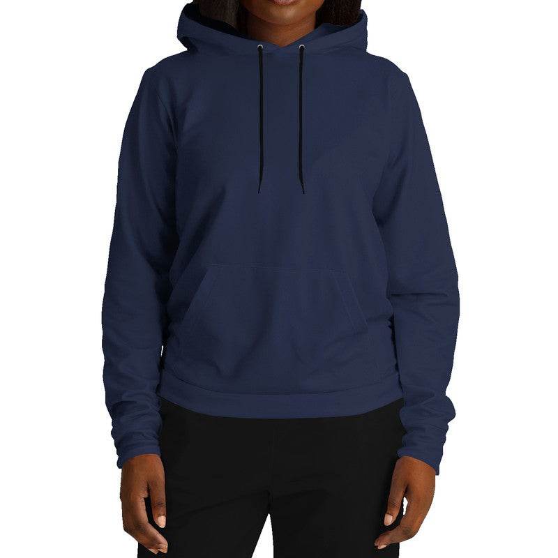 Dark Fully-Muted Indigo Hoodie (I-FM-DA) - Woman Front
