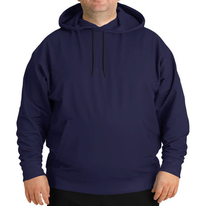 Dark Fully-Muted Indigo Hoodie PLUS (PUI2-FM-DA) - Man Front PLUS