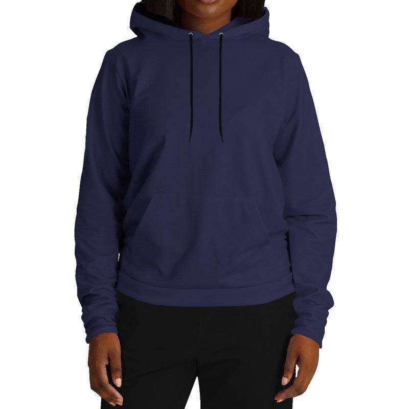 Dark Fully-Muted Indigo Hoodie (PUI2-FM-DA) - Woman Front