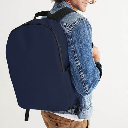 Dark Fully-Muted Indigo Waterproof Backpack (I-FM-DA) - Man CloseUp