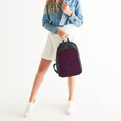 Dark Fully-Muted Magenta Canvas Backpack (PIM2-FM-DA) - Woman