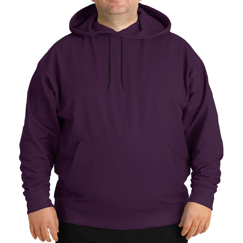 Dark Fully-Muted Magenta Hoodie PLUS (M-FM-DA) - Man Front PLUS