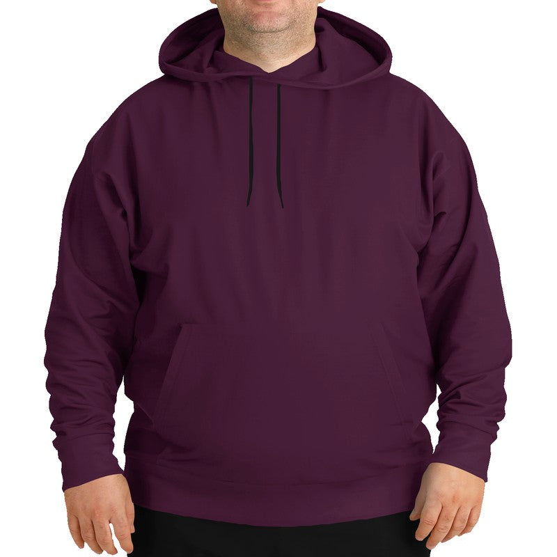 Dark Fully-Muted Magenta Hoodie PLUS (PIM2-FM-DA) - Man Front PLUS