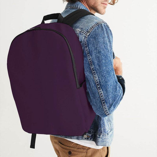 Dark Fully-Muted Magenta Waterproof Backpack (M-FM-DA) - Man CloseUp