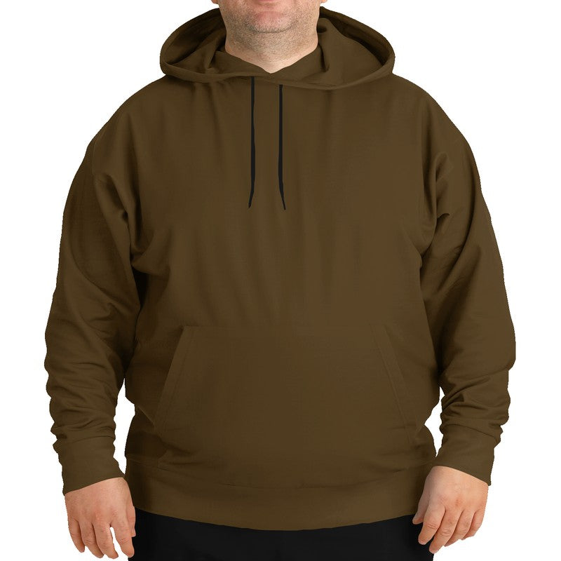 Dark Fully-Muted Orange Hoodie PLUS (YO2-FM-DA) - Man Front PLUS