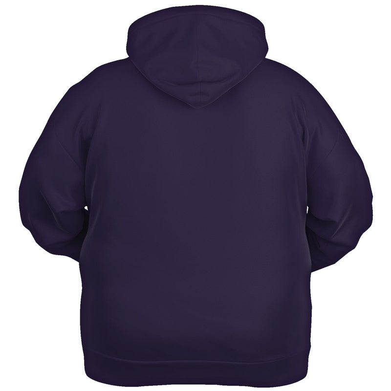 Dark Fully-Muted Purple Hoodie PLUS (PU-FM-DA) - Ghost Back PLUS