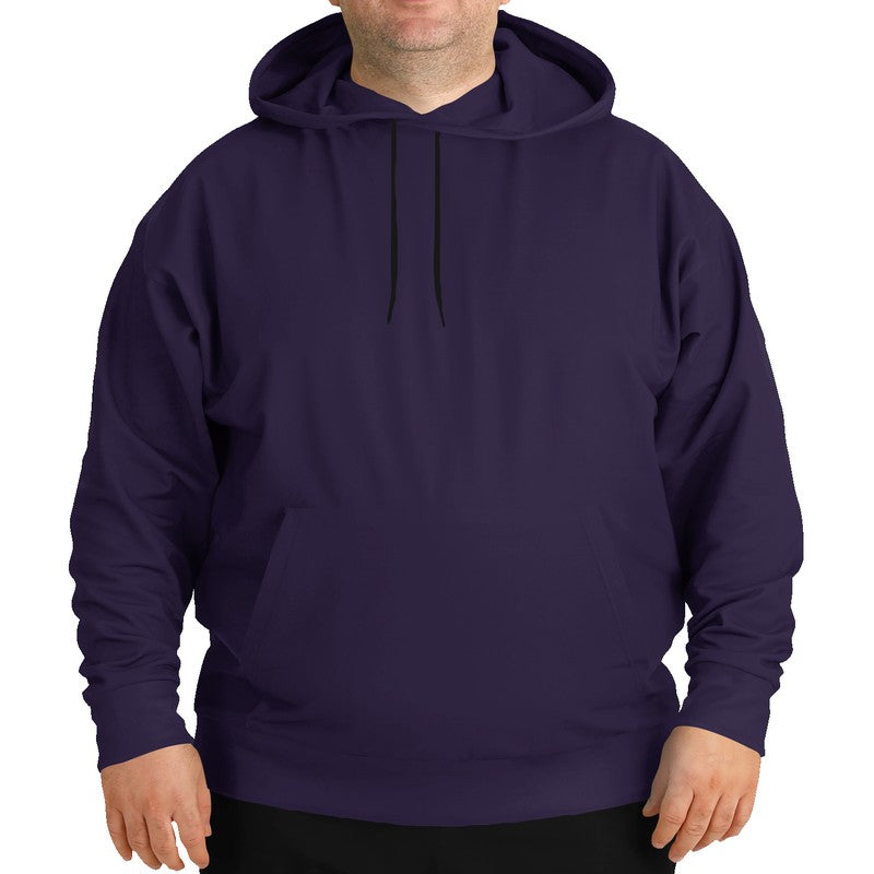 Dark Fully-Muted Purple Hoodie PLUS (PU-FM-DA) - Man Front PLUS