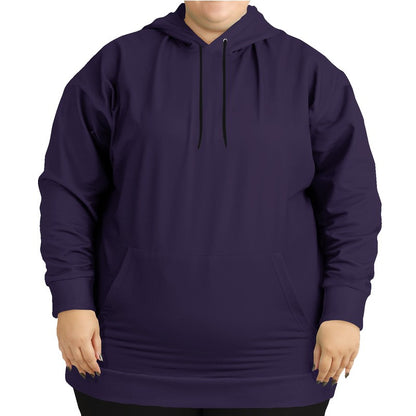 Dark Fully-Muted Purple Hoodie PLUS (PU-FM-DA) - Woman Front PLUS