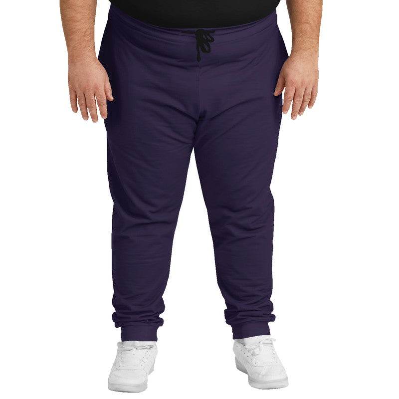 Dark Fully-Muted Purple Joggers PLUS (PU-FM-DA) - Man Front PLUS
