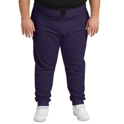 Dark Fully-Muted Purple Joggers PLUS (PU-FM-DA) - Man Front PLUS