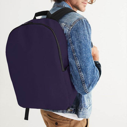 Dark Fully-Muted Purple Waterproof Backpack (PU-FM-DA) - Man CloseUp