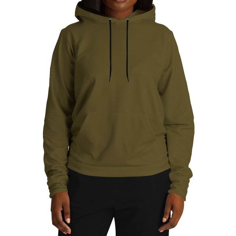 Dark Fully-Muted Yellow Hoodie (Y-FM-DA) - Woman Front