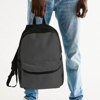 Dark Gray Canvas Backpack (N-FN-MD) - Man Holding