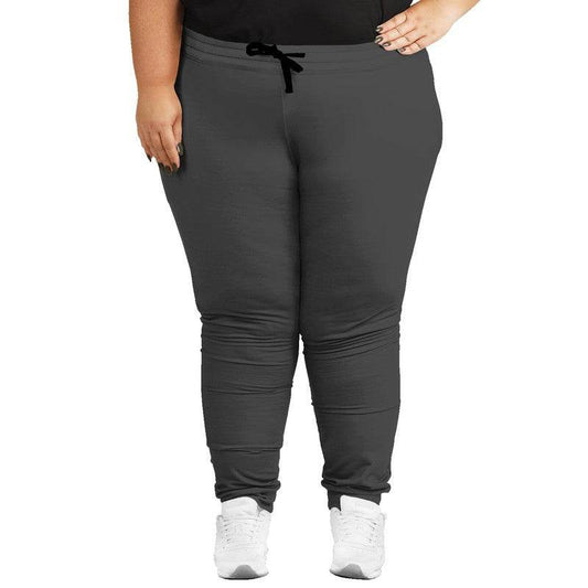 Dark Gray Joggers PLUS (N-FN-MD) - Woman Front PLUS