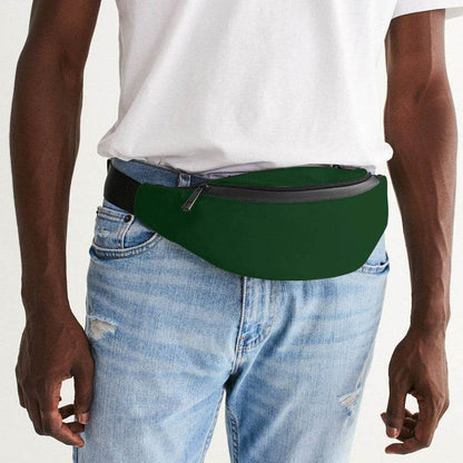 Dark Green Belt Bag (G-MU-DE) - Man Front CloseUp