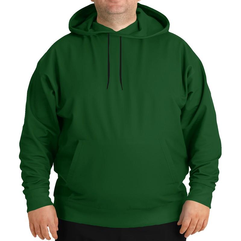 Dark Green Hoodie (C100M0Y100K80) - Man Front PLUS