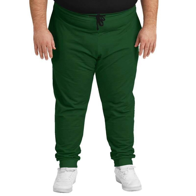 Dark Green Joggers PLUS (G-MU-DE) - Man Front PLUS