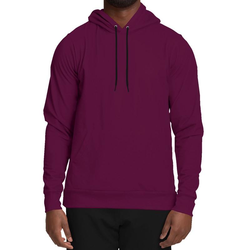 Dark Magenta Hoodie (C12M100Y0K80) - Man Front