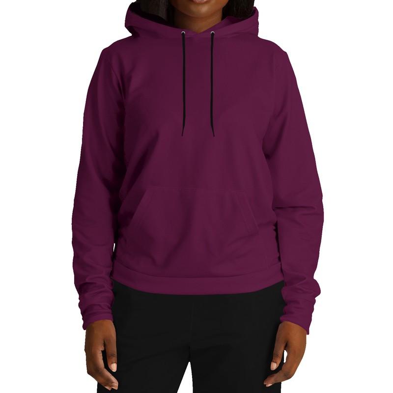 Dark Magenta Hoodie (C12M100Y0K80) - Woman Front