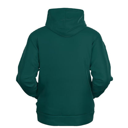 Dark Midtone Blue-Green Hoodie (C80M0Y40K80) - Ghost Back