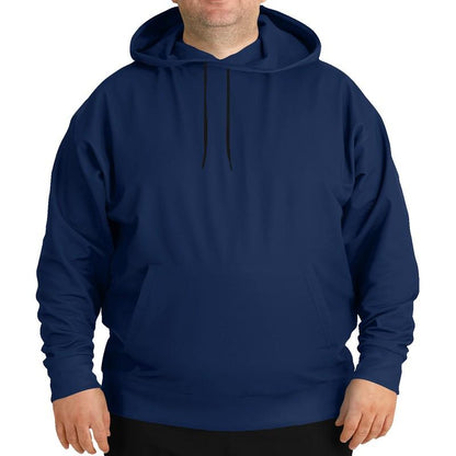 Dark Midtone Blue Hoodie (C80M60Y0K80) - Man Front PLUS