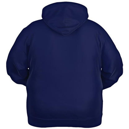 Dark Midtone Blue Hoodie (C80M70Y0K80) - Ghost Back PLUS