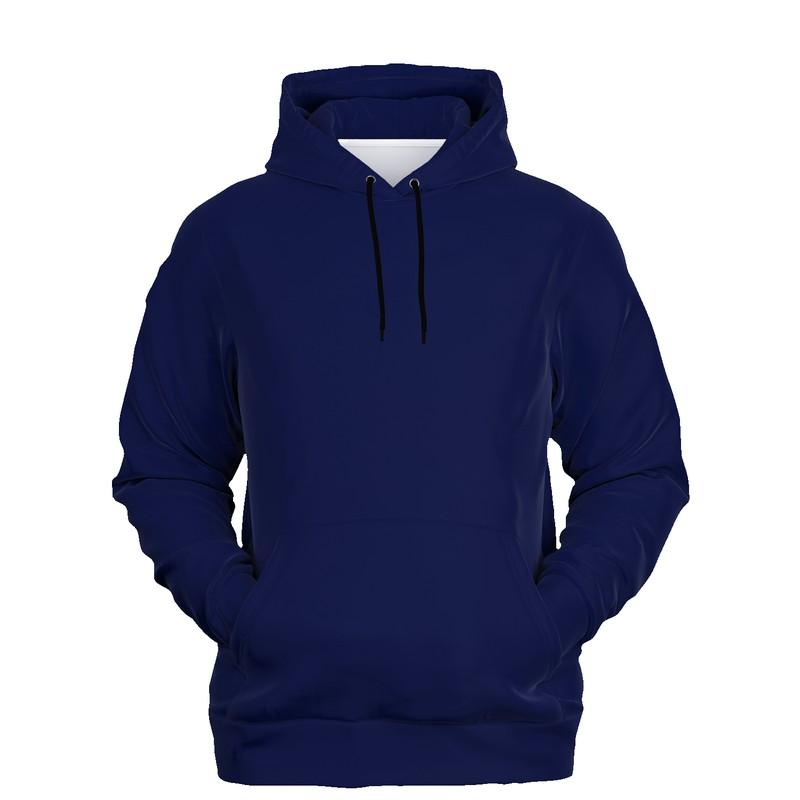 Dark Midtone Blue Hoodie (C80M70Y0K80) - Ghost Front