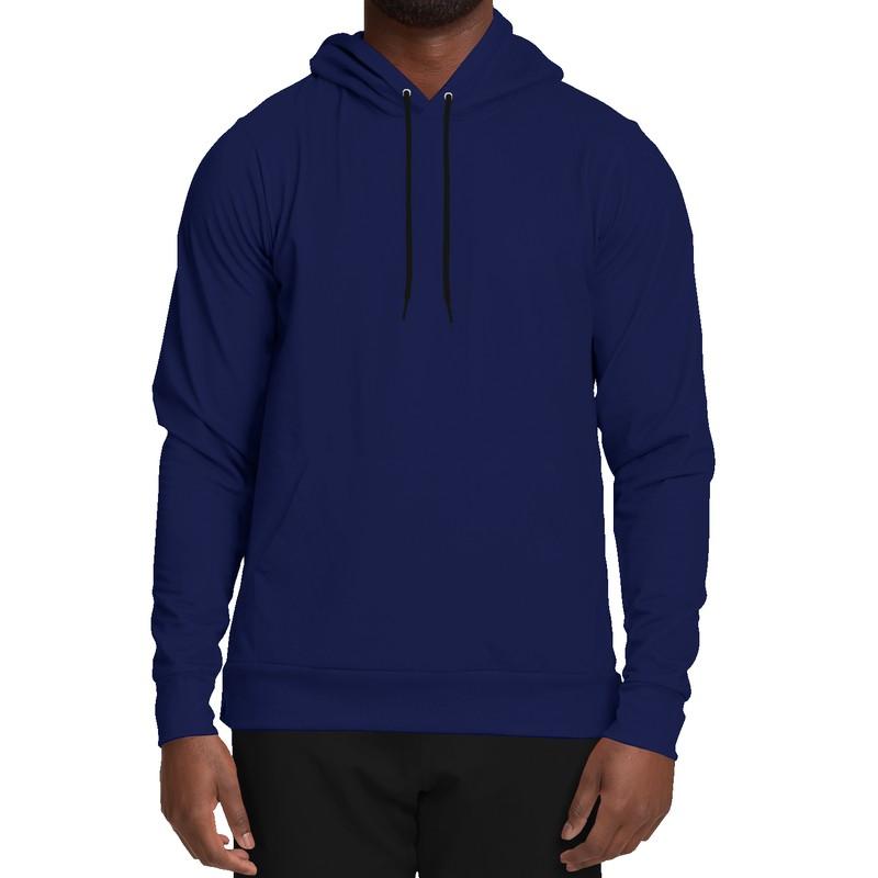 Dark Midtone Blue Hoodie (C80M70Y0K80) - Man Front