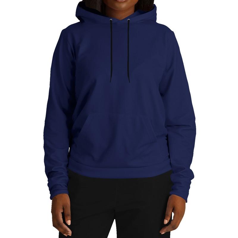 Dark Midtone Blue Hoodie (C80M70Y0K80) - Woman Front