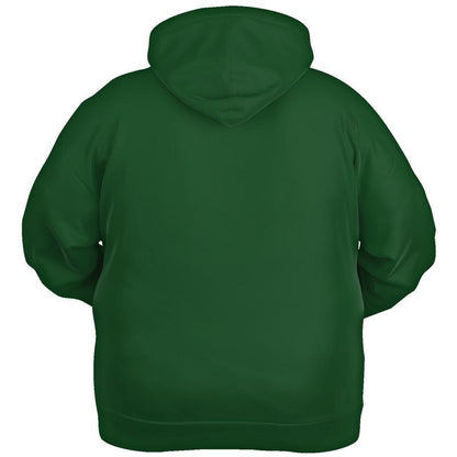 Dark Midtone Green Hoodie (C60M0Y80K80) - Ghost Back PLUS