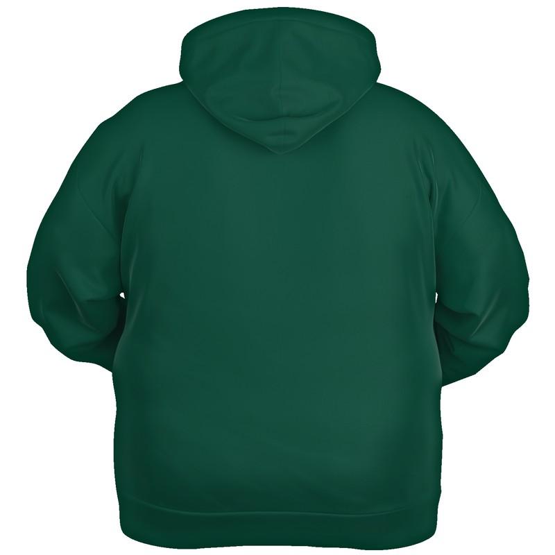 Dark Midtone Green Hoodie (C80M0Y60K80) - Ghost Back PLUS