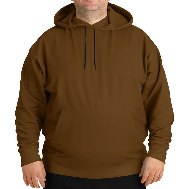 Dark Midtone Orange Hoodie (C0M50Y80K80) - Man Front PLUS