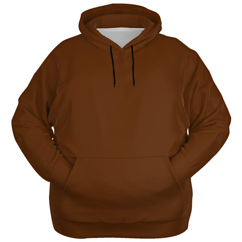 Dark Midtone Orange Hoodie (C0M60Y80K80) - Ghost Front PLUS