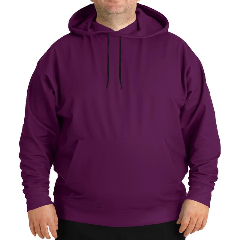 Dark Midtone Purple Hoodie (C20M80Y0K80) - Man Front PLUS