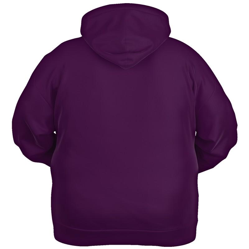 Dark Midtone Purple Hoodie (C40M80Y0K80) - Ghost Back PLUS