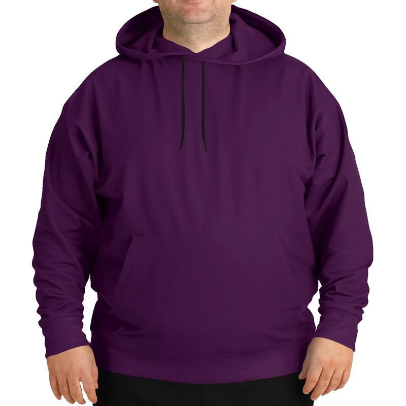 Dark Midtone Purple Hoodie (C40M80Y0K80) - Man Front PLUS