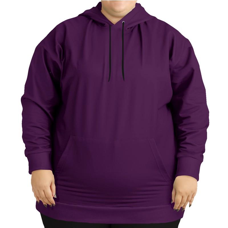 Dark Midtone Purple Hoodie (C40M80Y0K80) - Woman Front PLUS