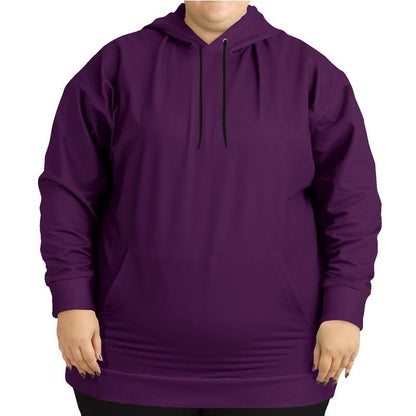 Dark Midtone Purple Hoodie (C40M80Y0K80) - Woman Front PLUS