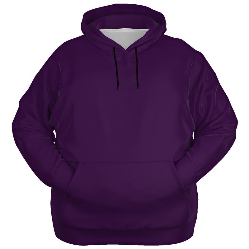 Dark Midtone Purple Hoodie (C50M80Y0K80) - Ghost Front PLUS