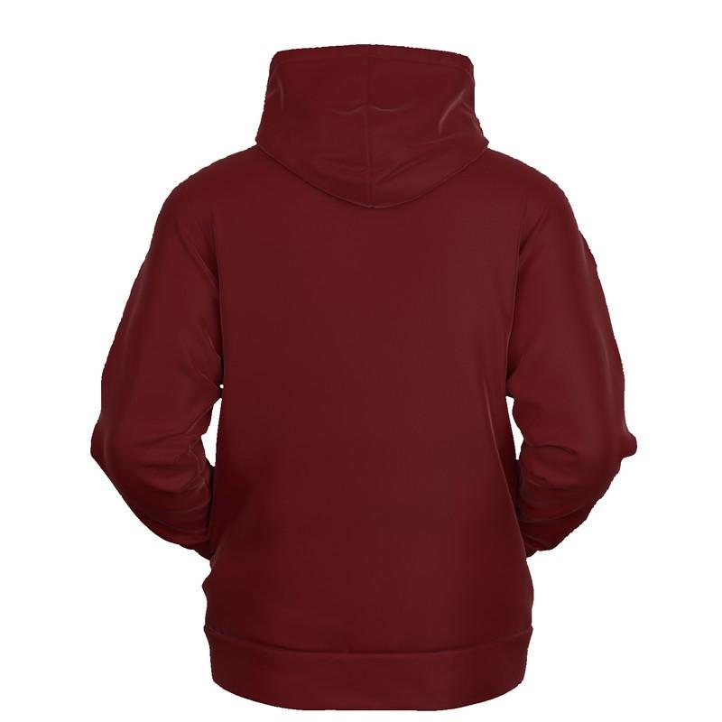 Dark Midtone Red Hoodie (C0M80Y60K80) - Ghost Back