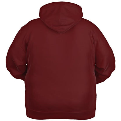 Dark Midtone Red Hoodie (C0M80Y60K80) - Ghost Back PLUS