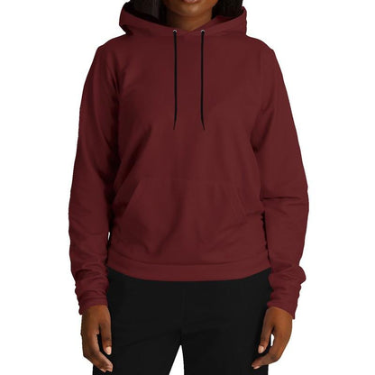 Dark Midtone Red Hoodie (C0M80Y60K80) - Woman Front