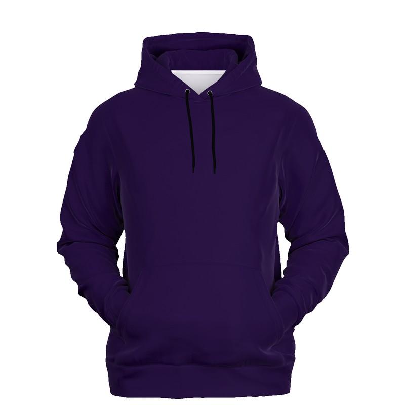 Dark Midtone Violet Hoodie (C70M80Y0K80) - Ghost Front