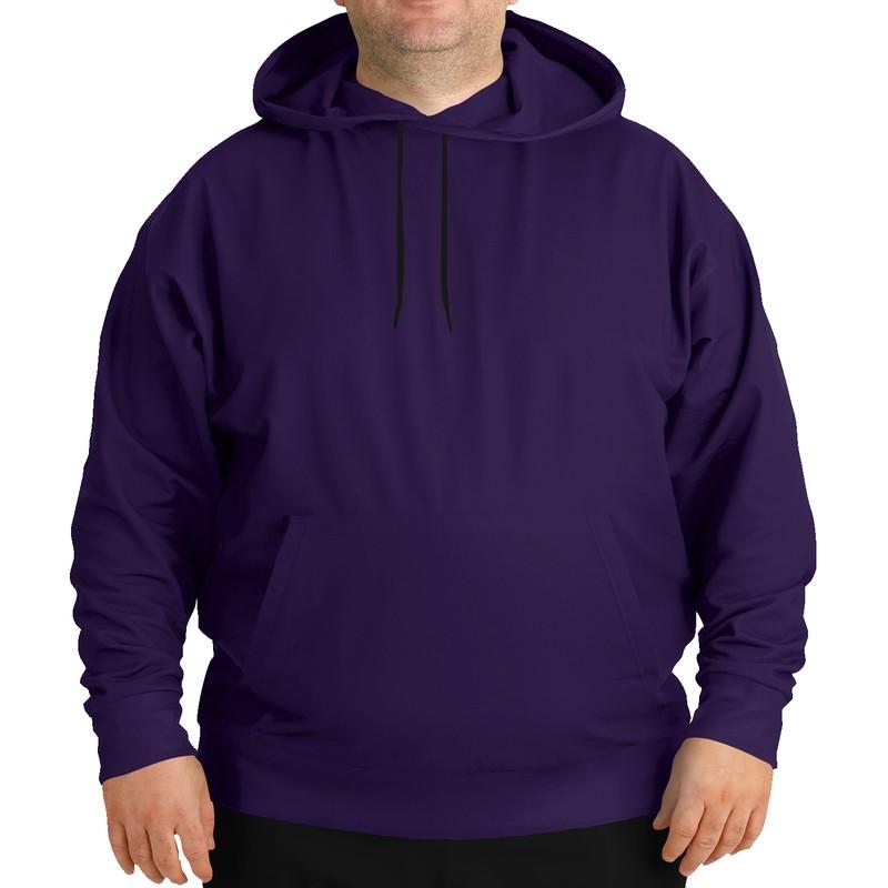 Dark Midtone Violet Hoodie (C70M80Y0K80) - Man Front PLUS