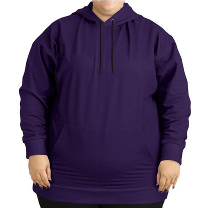 Dark Midtone Violet Hoodie (C70M80Y0K80) - Woman Front PLUS