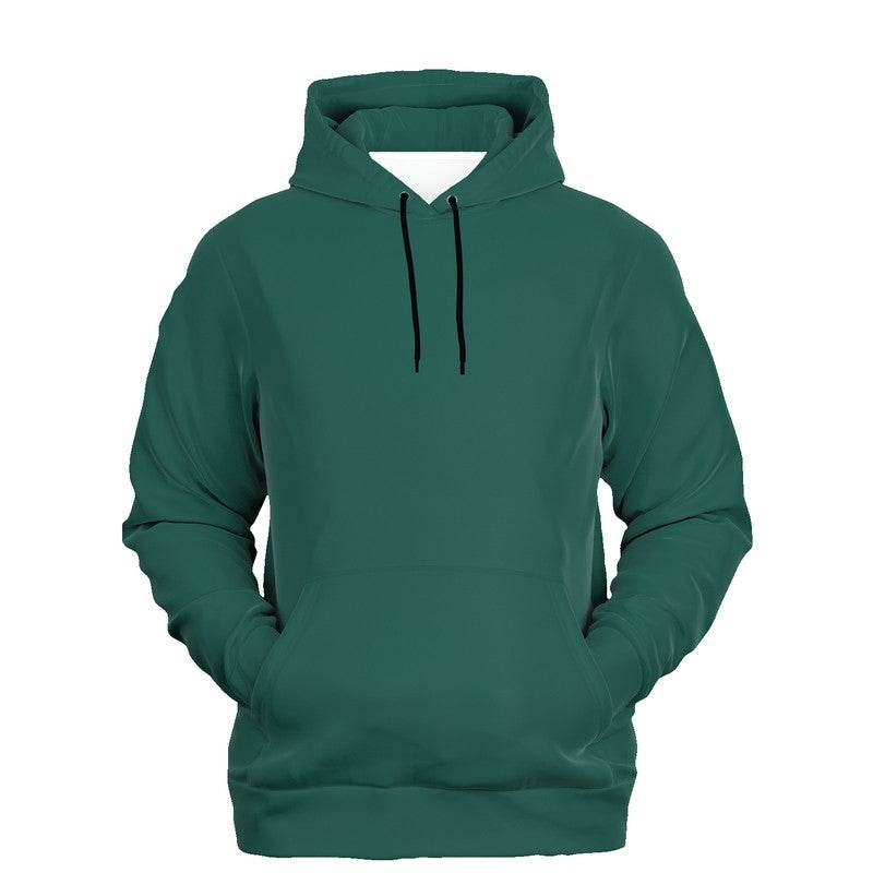 Dark Muted Blue-Green Hoodie (BG-MU-DA) - Ghost Front