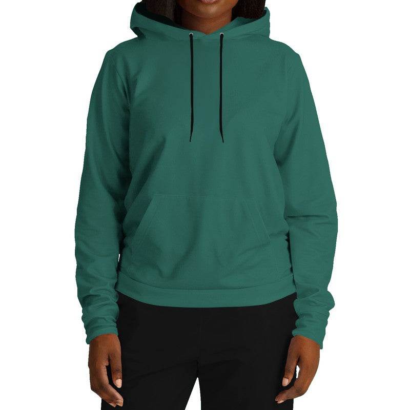 Dark Muted Blue-Green Hoodie (BG-MU-DA) - Woman Front