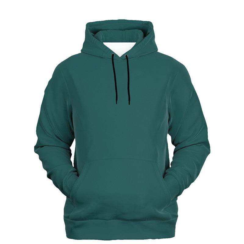 Dark Muted Blue-Green Hoodie (CBG2-MU-DA) - Ghost Front